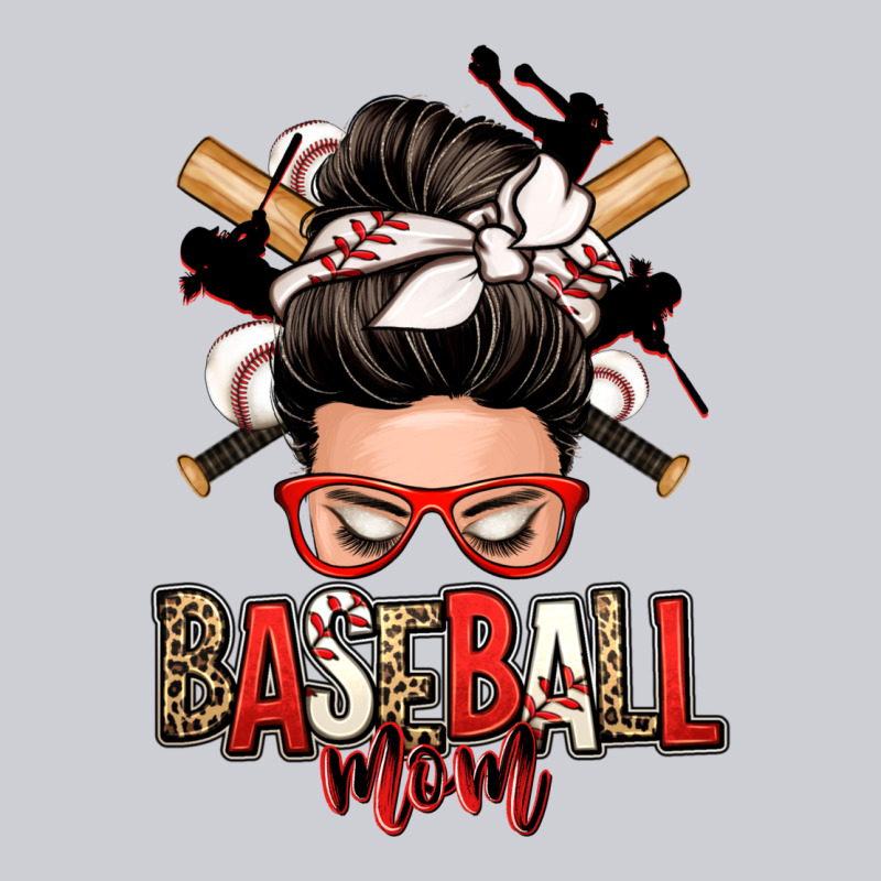 Baseball Mom Messy Bun Heavyweight Sweatshirt by Zillion Design Studio | Teevron