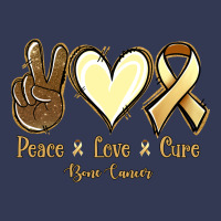 Peace Love Cure Bone Cancer Heavyweight Hoodie | Teevron