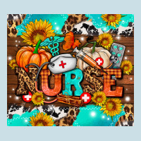 Pumpkin Nurse With Sunflower Ladies Tee | Teevron