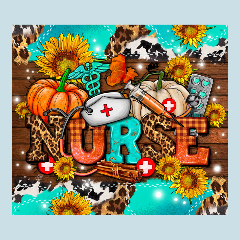 Pumpkin Nurse With Sunflower Ladies Tee by AdoDesignShop | Teevron