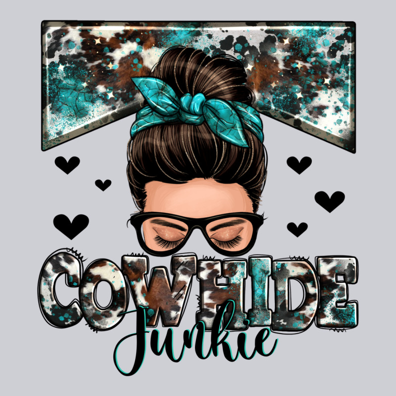 Cowhide Junkie Messy Bun Heavyweight Sweatshirt by Zillion Design Studio | Teevron