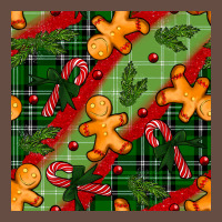 Christmas Gingerbread Man And Candy Cane Seamless Pattern Long Sleeve Tee | Teevron