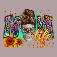 Mom Life With Skull Vintage Hoodie | Teevron