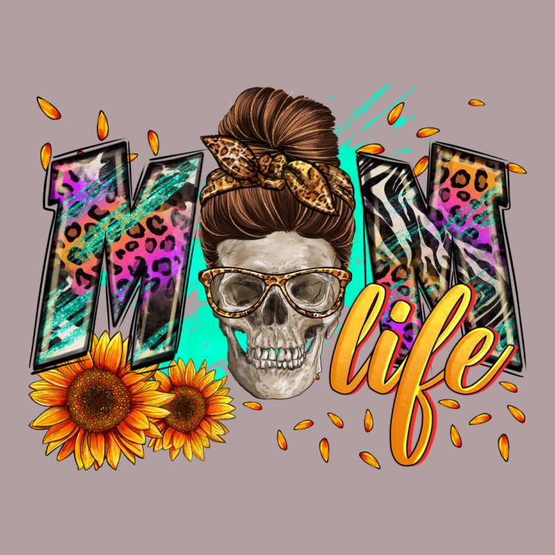 Mom Life With Skull Vintage Hoodie by Zillion Design Studio | Teevron