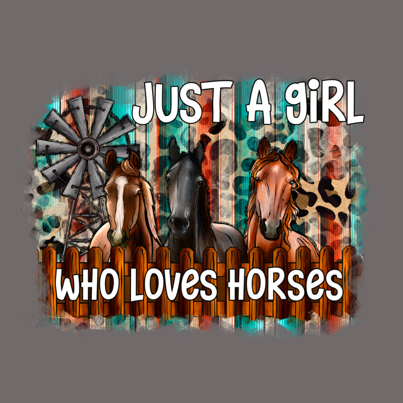 Just A Girl Who Loves Horses Urban Heavy Tee by CowhideDigitalArt | Teevron