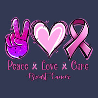 Peace Love Cure Breast Cancer Heavyweight Hoodie | Teevron