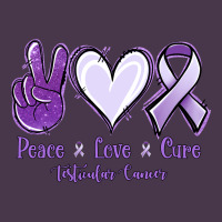 Peace Love Cure Testicular Cancer Heavyweight Hoodie | Teevron