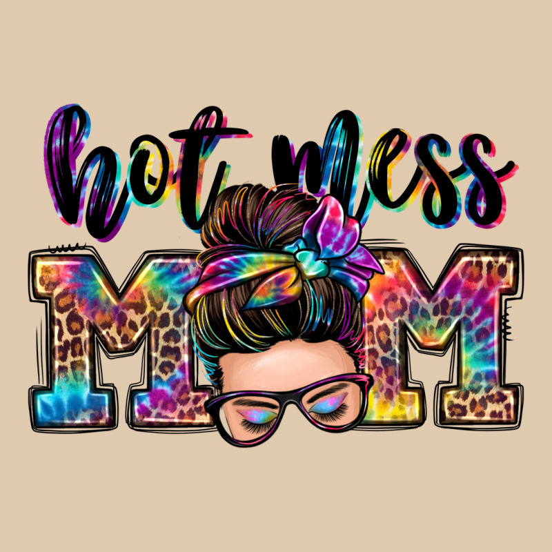 Hot Mess Mom Messy Bun Heavyweight Sweatshirt by Zillion Design Studio | Teevron