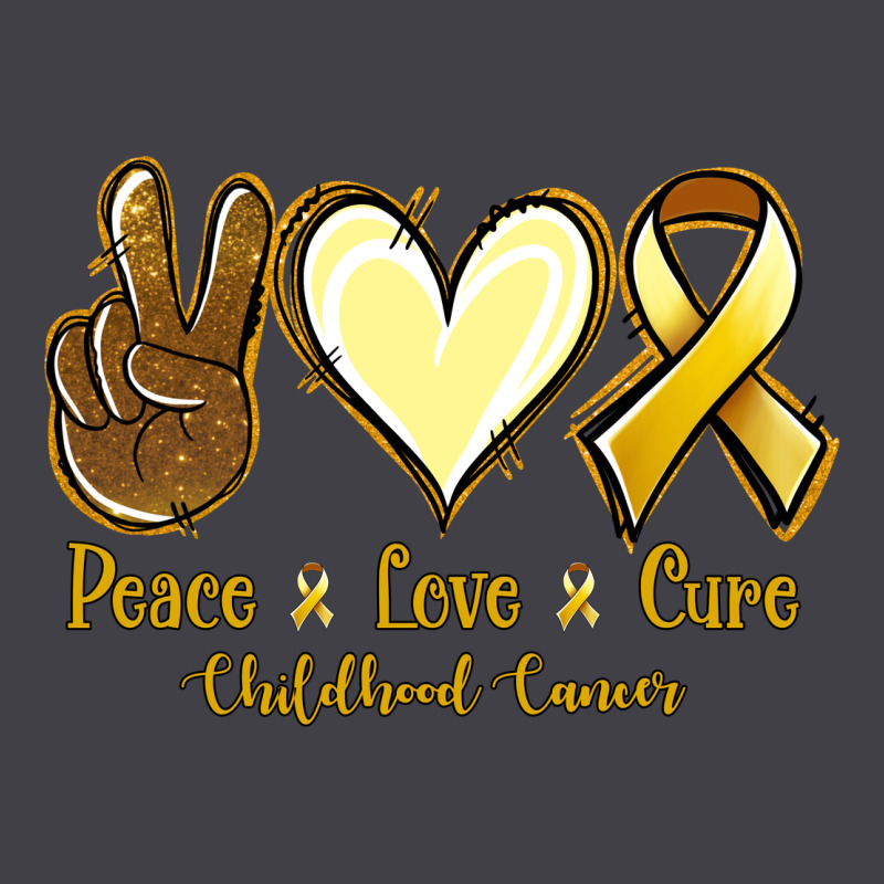 Peace Love Cure Bone Cancer Heavyweight Hoodie by NancyCooperArtShop | Teevron