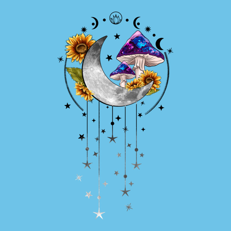 Moon And Mushrooms With Sunflower Premium Sweatshirt by MaliasSmallBusiness | Teevron