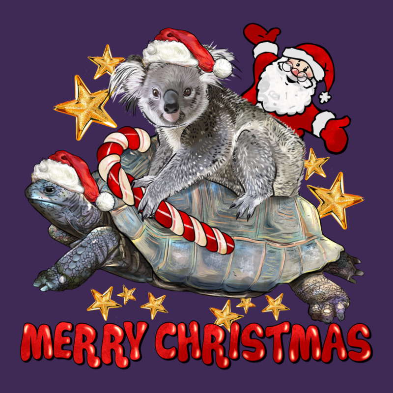 Merry Christmas Tortoise And Koala Premium Hoodie by LillyAllenDesigns | Teevron