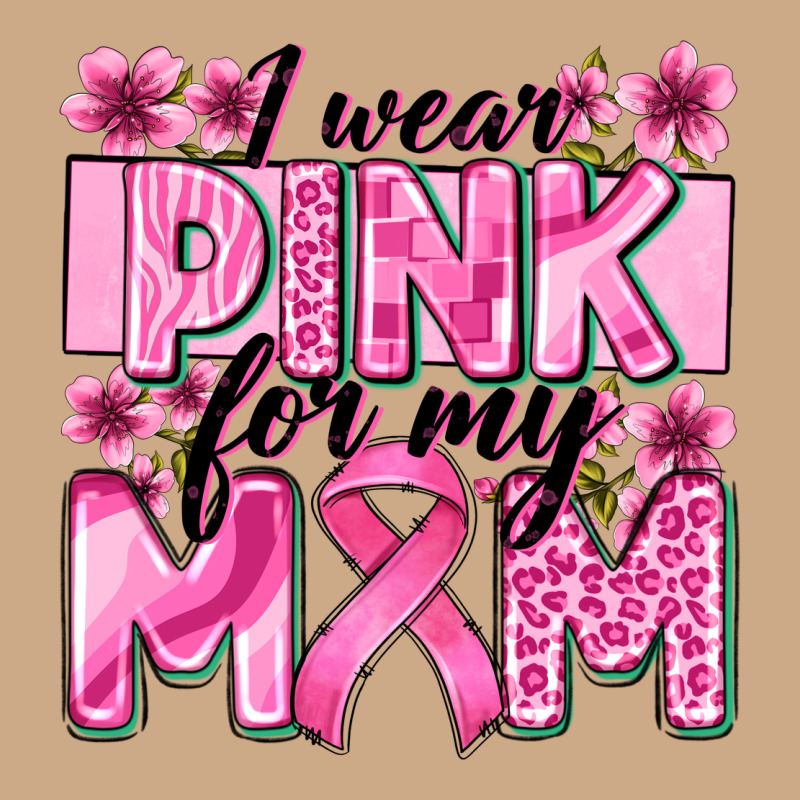 I Wear Pink For My Mom Vintage Hoodie by Zillion Design Studio | Teevron