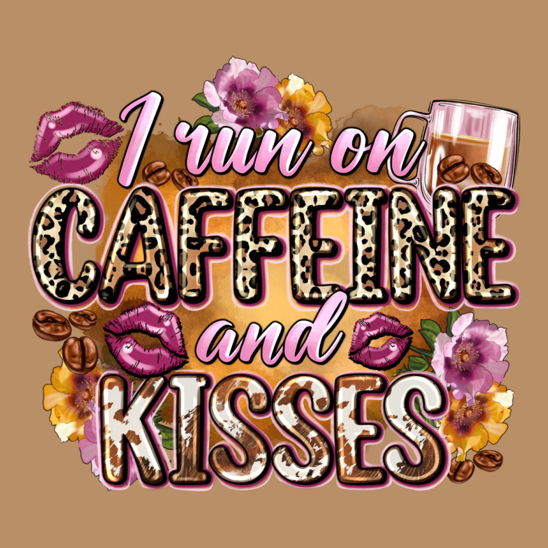 I Run On Caffeine And Kisses Vintage Hoodie by Zillion Design Studio | Teevron