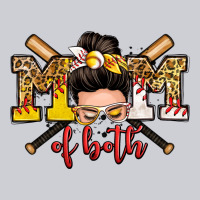 Mom Of Both Baseball And Softball Messy Bun Heavyweight Sweatshirt | Teevron
