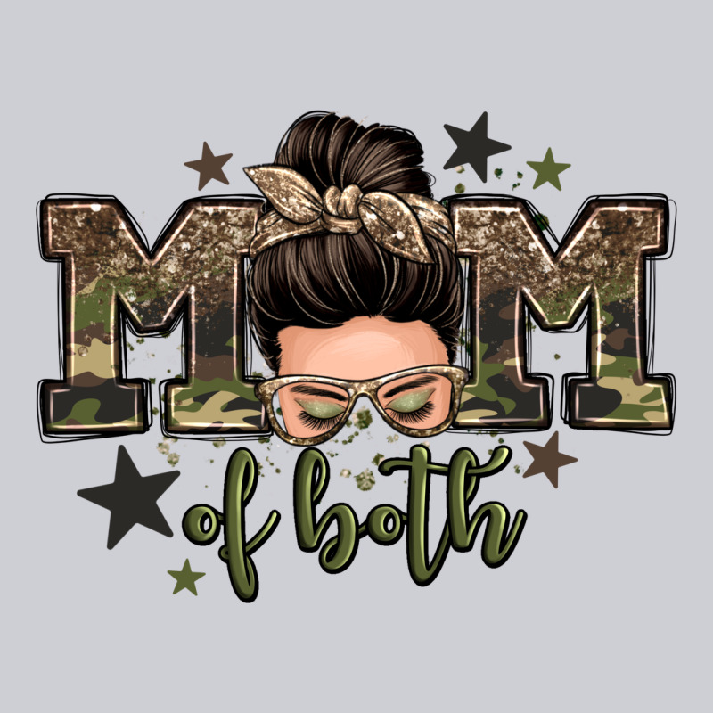 Mom Of Both Boys Messy Bun Heavyweight Sweatshirt by Zillion Design Studio | Teevron