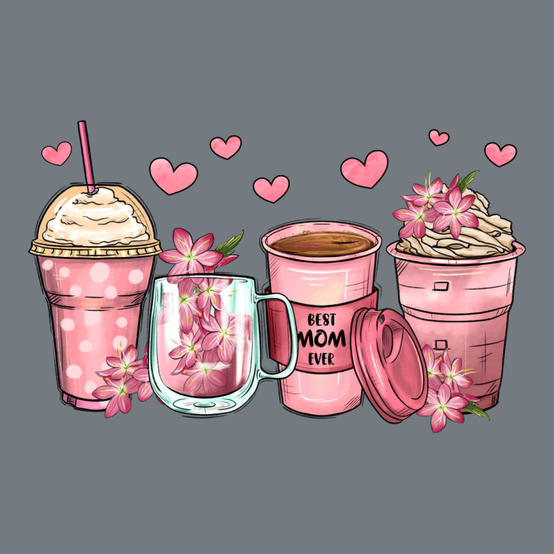 Mother's Day Floral Coffee Cups Heavyweight Sweatshirt by Zillion Design Studio | Teevron