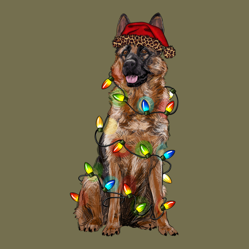Christmas German Shepherd Vintage Hoodie by RanaPortraitStore | Teevron