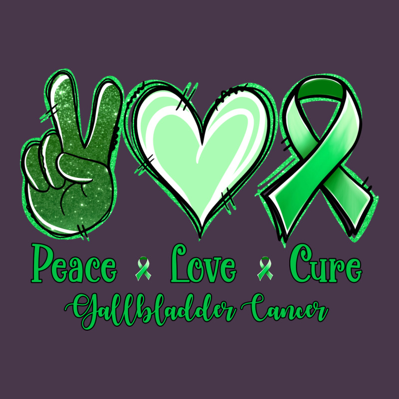 Peace Love Cure Gallbladder Cancer Heavyweight Hoodie by NancyCooperArtShop | Teevron