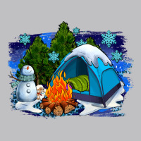 Winter Camping With Camp Fire Long Sleeve Tee | Teevron