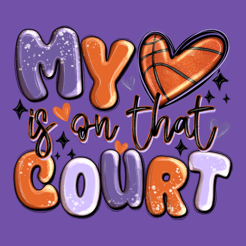 My Heart Is On That Court Premium Sweatshirt by MaliasSmallBusiness | Teevron