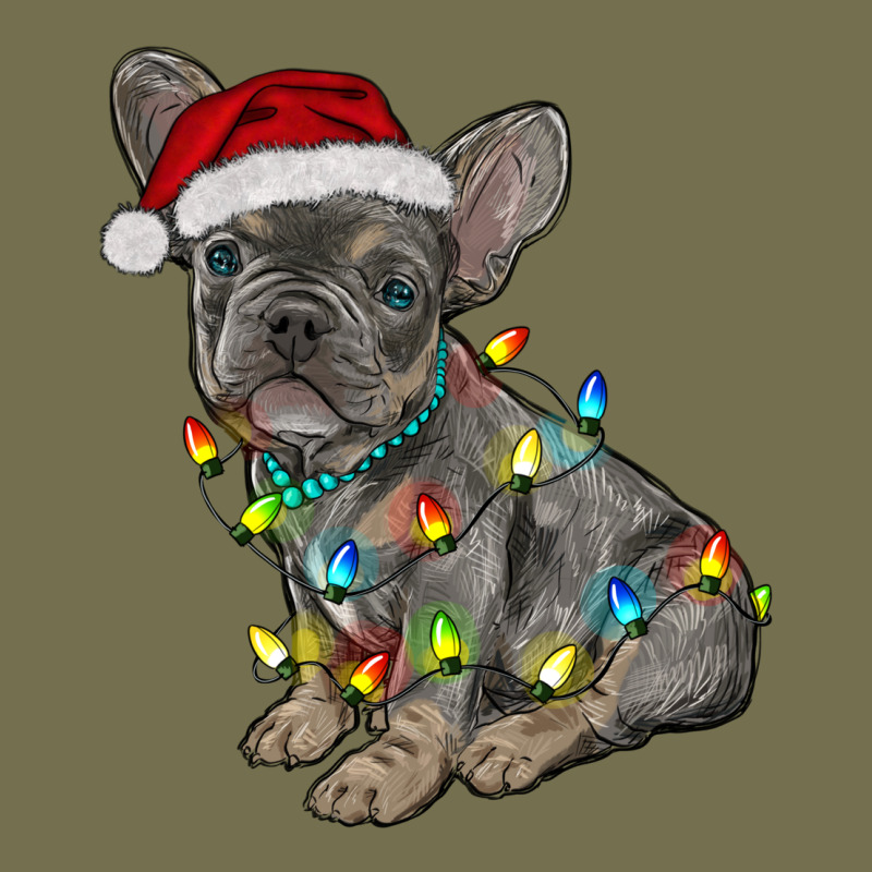 Christmas French Bulldog Vintage Hoodie by RanaPortraitStore | Teevron