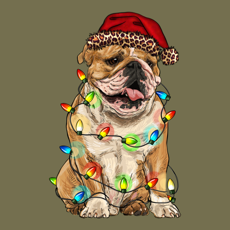 Christmas Bulldog Vintage Hoodie by RanaPortraitStore | Teevron