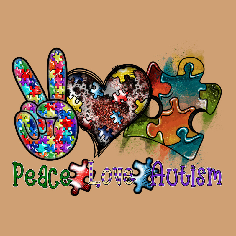 Peace Love Autism Vintage Tee by SublimationCraftShop | Teevron