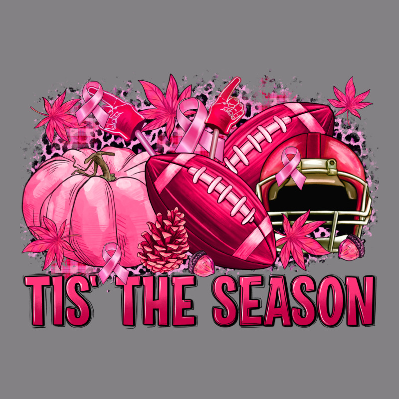 Tis' The Season Football Breast Cancer Heavyweight Hoodie by NancyCooperArtShop | Teevron