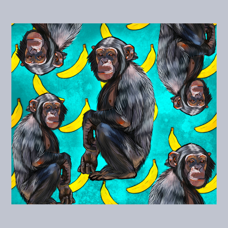 Chimpanzee And Banana Premium Hoodie by LillyAllenDesigns | Teevron