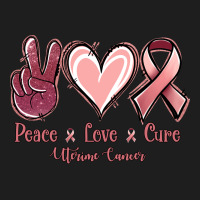 Peace Love Cure Uterine Cancer Heavyweight Hoodie | Teevron