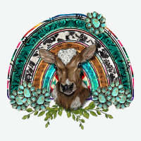 Turquoise Gemstones Brown Baby Cow  Rainbow Urban Heavy Tee | Teevron