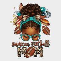 American Football Mom Afro Messy Bun Urban Hoodie | Teevron