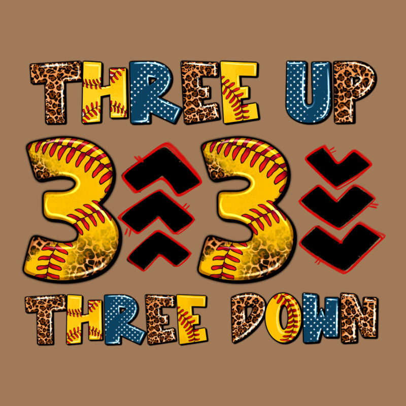 Three Up Three Down Softball Classic Tee by AdoDesignShop | Teevron