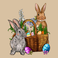 Bunnys Carrots Eggs With Basket Easter Heavyweight Hoodie | Teevron