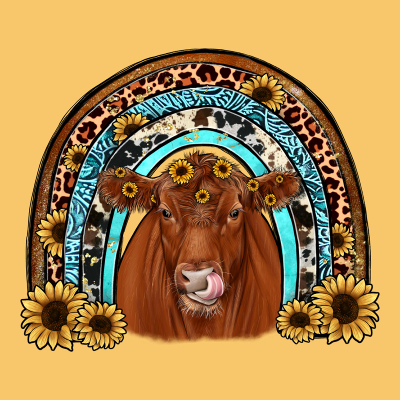 Red Angus Rainbow Vintage Hoodie by JahusDesignShop | Teevron