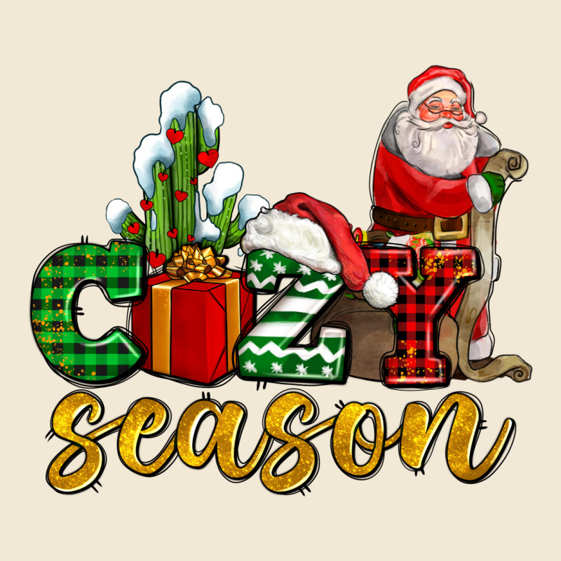 Cozy Season With Santa Christmas Tree Cactus And Gift Ladies Tee by AdoDesignShop | Teevron