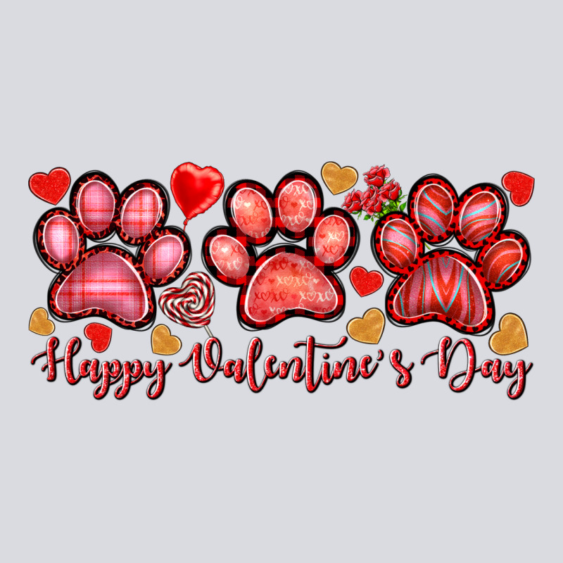 Happy Valentines Day Paws Zipper Hoodie by NancyCooperArtShop | Teevron