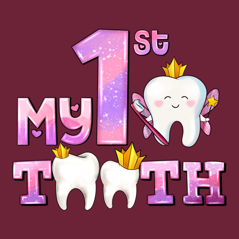 My First Tooth With Teeth For Girls Long Sleeve Tee by AdoDesignShop | Teevron