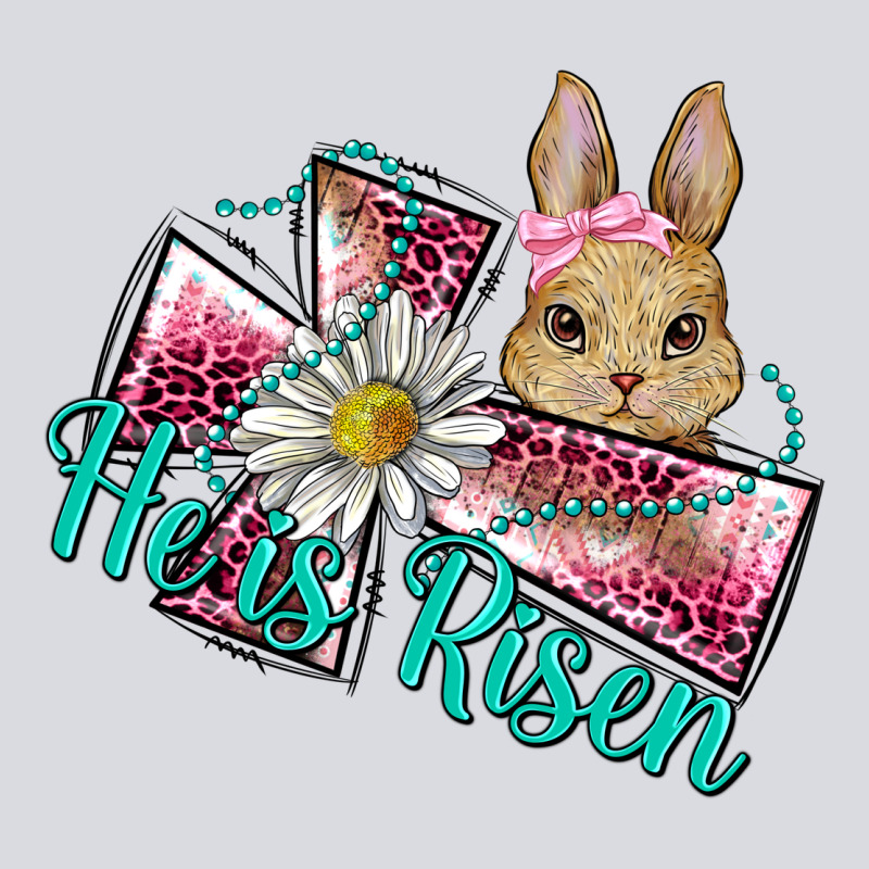 He Is Risen Cross Rabbit Zipper Hoodie by BarkalooDesign | Teevron