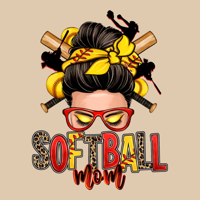 Softball Mom Messy Bun Heavyweight Sweatshirt by Zillion Design Studio | Teevron