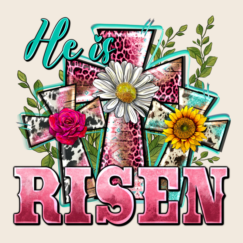 He Is Risen Cross Easter Zipper Hoodie by BarkalooDesign | Teevron