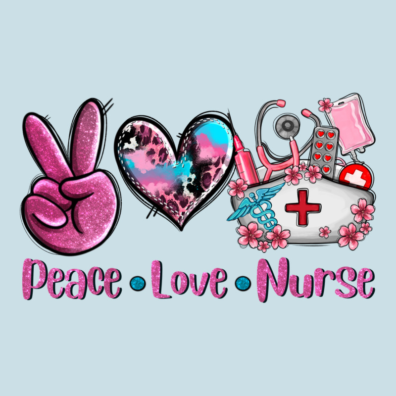 Peace Love Nurse Ladies Tee by AdoDesignShop | Teevron