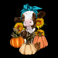 Cow Fall Pumpkin Long Sleeve Tee | Teevron