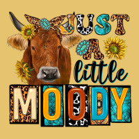 Just A Little Moody With Cow Premium Sweatshirt | Teevron