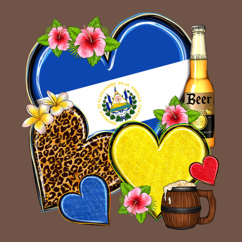El Salvador Hearts Premium Sweatshirt by NancyCooperArtShop | Teevron