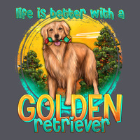 Life Is Better With A Golden Retriever Vintage Hoodie | Teevron