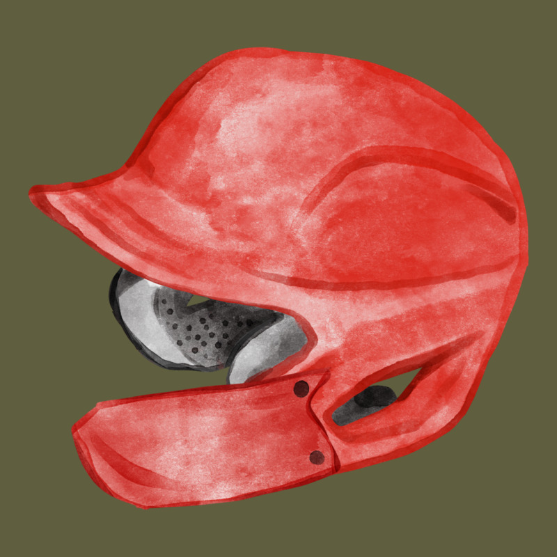 Red Baseball Batting Helmet Fa Element Vintage Tee by FaDigitalArtStudio | Teevron