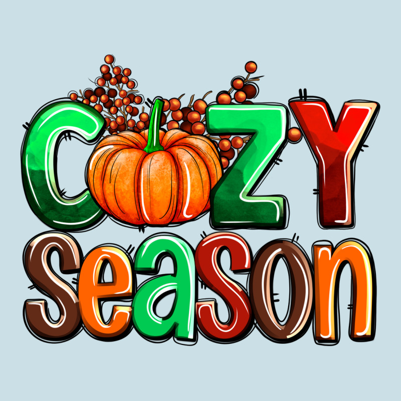 Cozy Season With Fall Colors Palette And Pumpkin Ladies Tee by AdoDesignShop | Teevron
