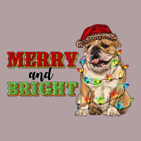 Merry And Bright English Bulldog Vintage Hoodie | Teevron
