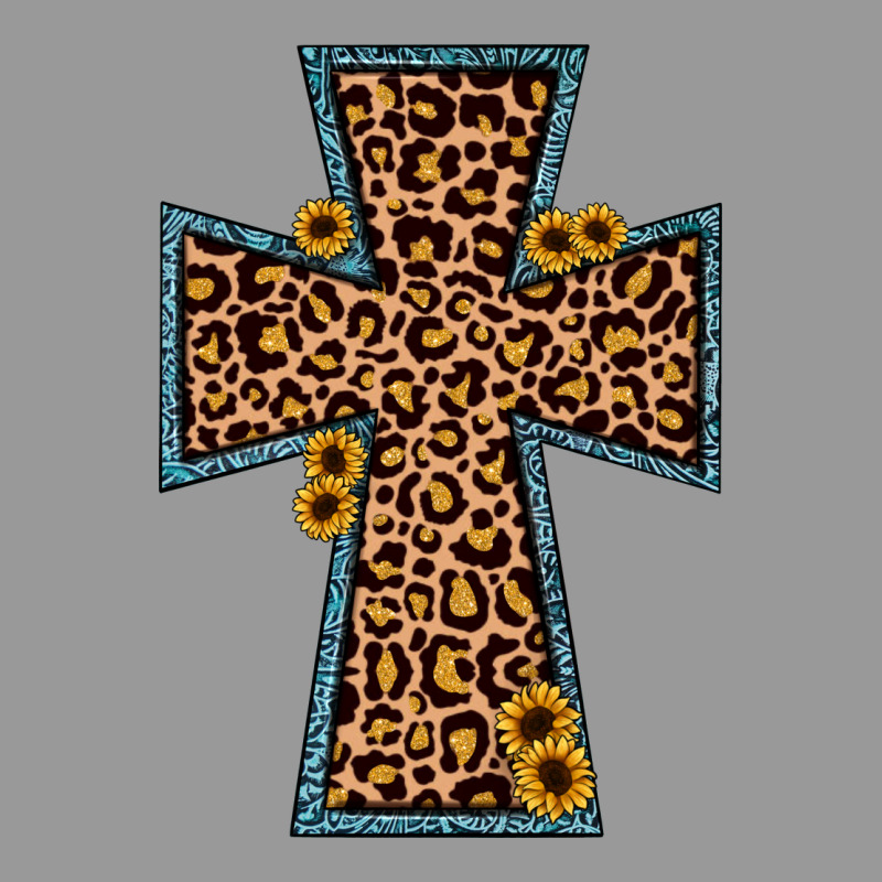 Leopard Sunflower Cross Vintage Hoodie by JahusDesignShop | Teevron